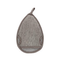 Touche By Shots Touche Vanduo Drop Bath Mitt Charcoal Hemp-Flax Exfoliating Glove