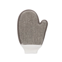 Touche By Shots Touche Bath Glove with Cuff - Exfoliating Flax Hemp & Charcoal Care