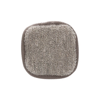 Touche By Shots Touche Square Face Pad with Charcoal & Natural Hemp Fibers, Juodas