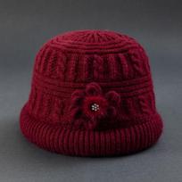 Women Winter Crochet Bucket Hat Fleece Lined Cloche Knit Bowler Hats Round Elegant Knitted Cap