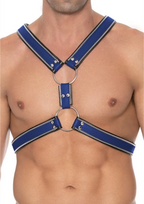 Ouch By Shots Z Series Scottish Leather Harness L/XL with Stainless Steel Details
