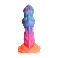 Xr Brands Mėlyna Blush Novelties Aqua Cock Silicone Model Glow-in-the-Dark Mėlyna 20 cm
