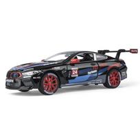 1/24 BMW M8 GTE Race Car Alloy Car Diecast Model  Sound Light Pull Back Toy Model Computer Decorative Ornaments Kids Toys Gift