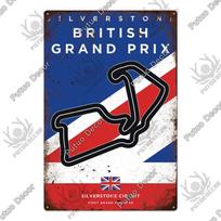 Decor Vintage Racing Track Metal Poster F1 Competition Tin Sign Plaque Iron Plate Bar Club Man Cave Home Wall Decoration 11.8x15.7inch