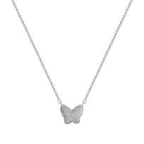 Super Fairy Frosted Butterfly Necklace Temperament, Forest Style Pure Desire Clavicle Chain New Versatile Temperament