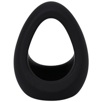 Doc Johnson Rock Solid The Stretcher Dual Support Silicone Ring Juodas