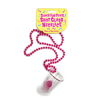 Little Genie Productions Rožinė Kheper Games Super Fun Shot Glass Necklace Rožinė Party Priedas
