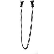 Ouch By Shots Ouch! Stainless Steel Pinch Nipple Clamps with Chain, Adjustable, Sidabrinis