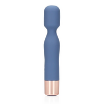 Loveline By Shots Mėlyna Loveline Mini Wand Mėlyna Horizon - Compact Ribbed Personal Massager