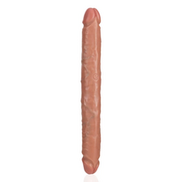 Realrock By Shots RealRock Slim Double Ended Intimate Model 30.5 cm - Natural Tan