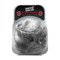 Doc Johnson Oxballs 2-Piece Juodas C-Ring Set - Bulk 50-Pack, Body-Safe TPE