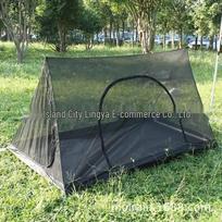 Four-Season A-Frame Camping Tent with Mosquito Net, Bottom Zipper Door, and Portable Insect Protection for Outdoor Use Double juoda