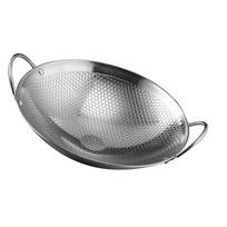 Stainless Steel Frying Pan Scratch Resistant Cookware for Camping Stovetop and Outdoor Cooking Kitchen Accessories 24