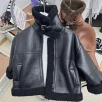 Boys' Fleece-Lined Leather Jacket - Autumn/Winter 2025, Street Style Fashion for Kids 100