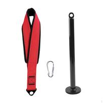 Arm Press Belt, Arm, Finger, Wrist, Forearm , Strengthener, 38 Cm Cable Machine Attachment, Wrist Red Black