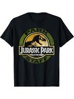 Jurassic Parks Staff Retro Distressed Logo Graphic T-Shirt T-Shirt S