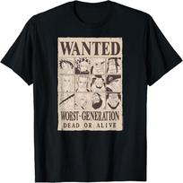 Anime Worst Generation Wanted Poster Collage T-Shirt S