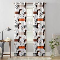 Taksų šunų langų užuolaidos svetainei Prabangus miegamojo dekoras Užuolaidos virtuvės langų apdaila Užuolaidos 135W x 60H(cm) x1