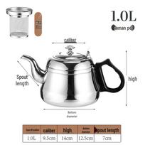 Tea Cycle hc Roman Stainless Steel Teapot