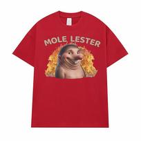 Mole Lester Funny Shirt, Prank Gag Gift Exchange T-shirt Fashion Comfort Short Sleeve T Shirt Men Women Oversized Loose T-shirts S