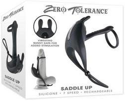 Zero Tolerance Evolved Novelties Saddle Up Juodas - Vibrating Intimate Ring 7 Modes