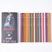 24 Color Charcoal Pen Set for Art Students, Sketching and Sketching, Brown Coffee Color, Black White Charcoal Pen