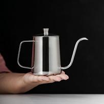 Nerūdijančio plieno plono snapelio puodas, smailaus snapelio puodas Buitinis kavos puodas Rankinio plikymo puodas, plono snapelio puodas Ilgo snapelio rankinio plikymo kavos puodelis 600ml