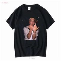 Eminem Middle Finger T shirt New Black For Birthday long or short sleeves vintage Washed Breathable Casual designer clothes S