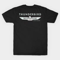 Men Black Print T-shirt Thunderbird Emblem No-Cut Transfer Paper Print Cotton Tshirt M