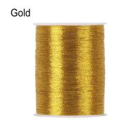 100 metres Spool Handmade Crafts Cross Stitch Embroidery Thread gold wire Sewing Machine