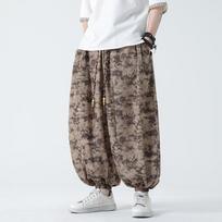 Spring Men Casual Wide-Leg Pants  Men Vintage Harajuku Loose Harem Pants Mens Oversized Hip Hop Trousers Streetwear M
