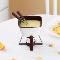 Creative Ceramic Fondue Pot for Chocolate, Cheese, and Ice Cream - Perfect for Melting and Keeping Warm 300ml