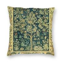 William Morris Fo And Pheasant Tapestry Luury Pillow Cover Living Room Decoration Tetile Pattern Car Cushion, 45x45cm beige