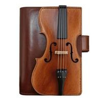 Vintage Violin Faux Leather Notebook Retro Journal with Musical Note Design Musical Gift for Musicians Collectors 1pc