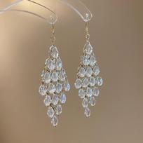 Luxurious Crystal Tassel Earrings: European & American Design with Sparkling Elegance