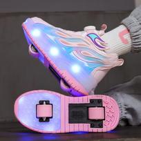 Junshi Rechargeable Double Wheel Roller Skates with Removable Wheels