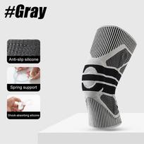 1Pc Plus Size Knee Brace With Side Stabilizers Patella Gel Pad Unisex Compression Sleeve For Meniscus Tear Relief 2XL