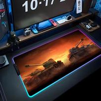 world of tanks Mouse Pad RGB Gaming Mousepad Big LED Pad PC Desk Mat Luminous Mouse Pad Large Keyboard Mats Table Rug With RGB600x300x3mm