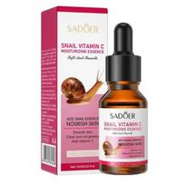 Maitinamasis serumas veido odos giliam drėkinimui su sraigių gleivėmis ir vitaminu C SADOER SNAIL VITAMIN C DRĖKINAMASIS SERUMAS - 15 ml