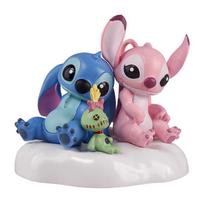 Adorable Stitch Lovers Model Doll Pvc Figure Desktop Display Figurines Ornaments Boys Girls Cartoon Dolls Kid Birth Date Gifts No Box