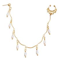 Ethnic feng shui drop tassel free punching nose stud nose accessories, sweet and cool stud earrings piercing nose rings