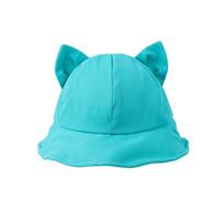 Unisex Lovely Cat Ear Decor Bucket Hat Summer Spring Foldable Fisherman Cap Summer Sunproof Supplies for Girlfriend
