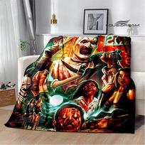 Terrifier Horror Movie Printing Blanket Fashion Warm Flannel Soft And Comfortable Blanket Picnic Birthday Gift 75cm x 90cm