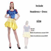 Snow White Fairy Tale Adult Halloween Costume Outfit One Size