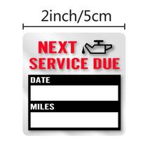 100/150pcs 1roll  NEXT SERVICE DUE  Oil Change Maintenance Service Reminder Stickers Window Sticker Adhesive Labels Car Sticker
