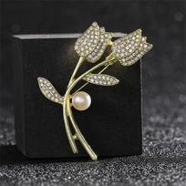 1Pc Exquisite Creative Tulip Brooch Retro Elegant Pin Trendy Personalized Jewelry Accessories Party Birthday Gift Souvenir 2026
