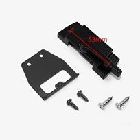 Black Color Sliding Window Sash Locks Mounting Base Crescent Design Cam Action Anti-Theft Zinc Alloy Anti-Theft Hardware