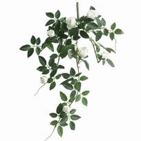 52cm Length Artificial Rose Vine Rose Bud Vine Style Hanging Plants Chain Design Leaves Greenery Artificial Rose Flowers balta