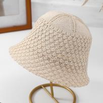 New Straw Weave Fisherman Cap Hollow Out Floppy Wide Brim Bucket Hat Foldable Breathable Sunshade Sun Hat Female