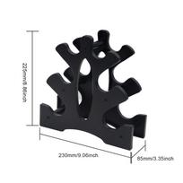 Weight Storage Organizer 3 Tier Dumbbell Holder Compact Weight Rack for Small Dumbbells Display Stand for Home Gym Organization